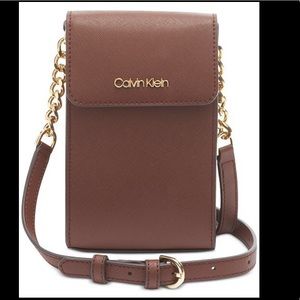 Calvin Klein North South Leather Crossbody bag